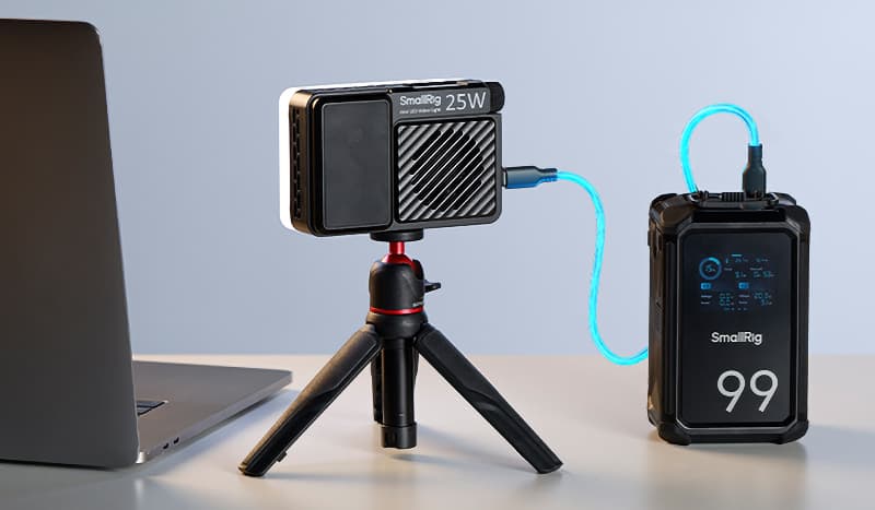 SmallRig RM 25C Mini-LED-Videoleuchte, Farbtemperatur Kelvin: 2500